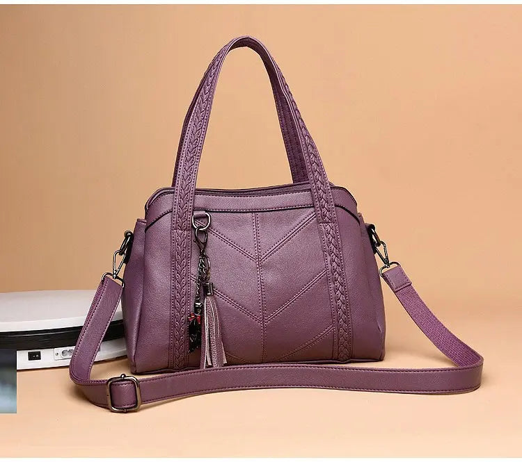 Drune | Lederhandtasche Elegant Modisch