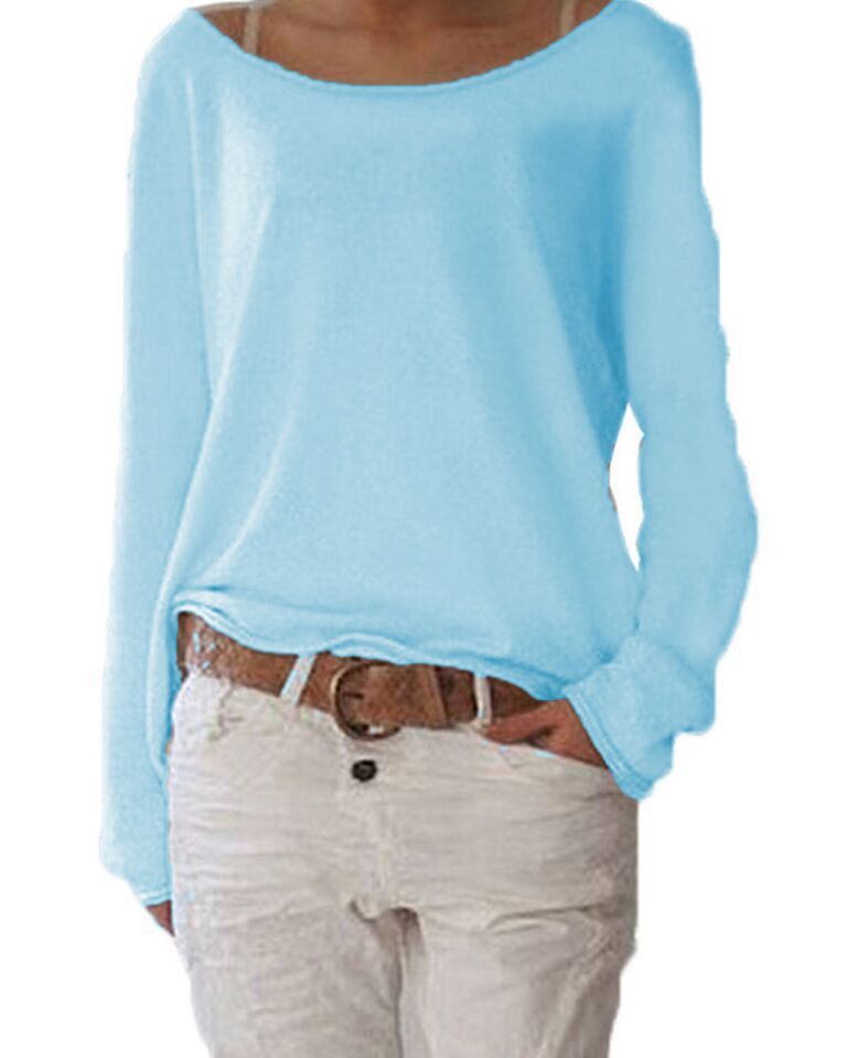 Drune | Eleganter Leichter Pullover Mit Rundhalsausschnitt