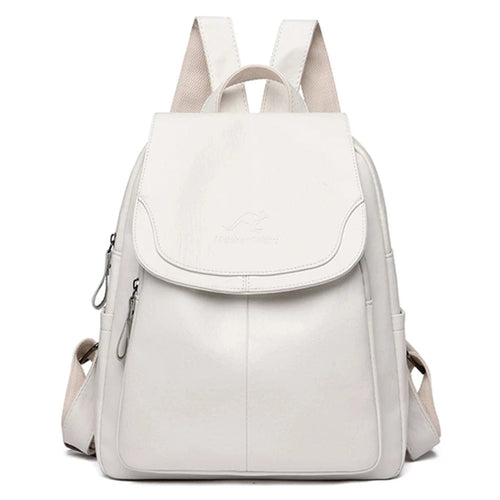 W&W Mode | Schicker Leder Rucksack Mit Diebstahlschutz Für Damen