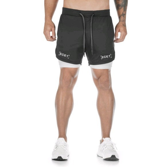 W&W Mode | Schnelltrocknende Doppelschicht Fitnesshose Für Herren