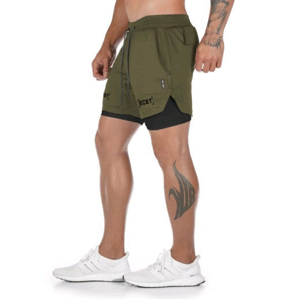 W&W Mode | Schnelltrocknende Doppelschicht Fitnesshose Für Herren