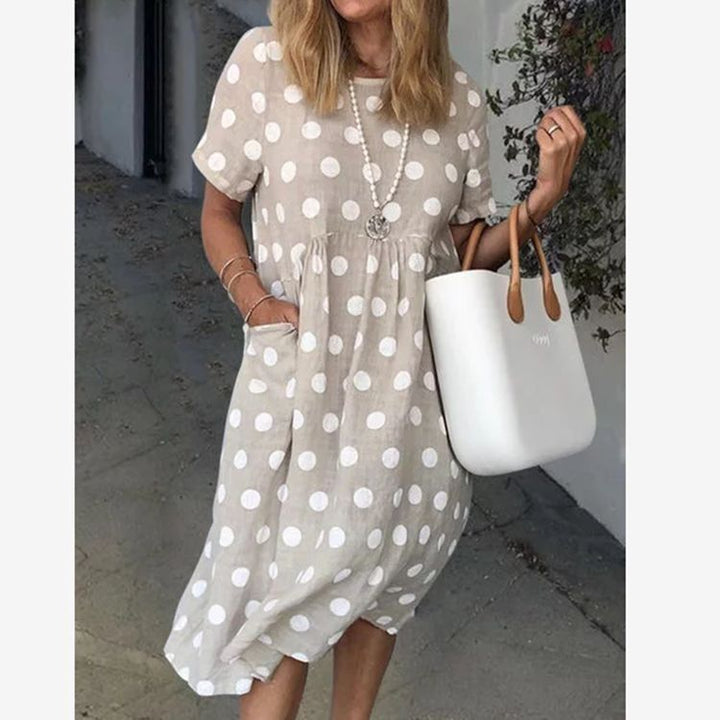 Damen Lockeres Sommerkleid im lässigen Stil mit praktischen Taschen W&W Mode