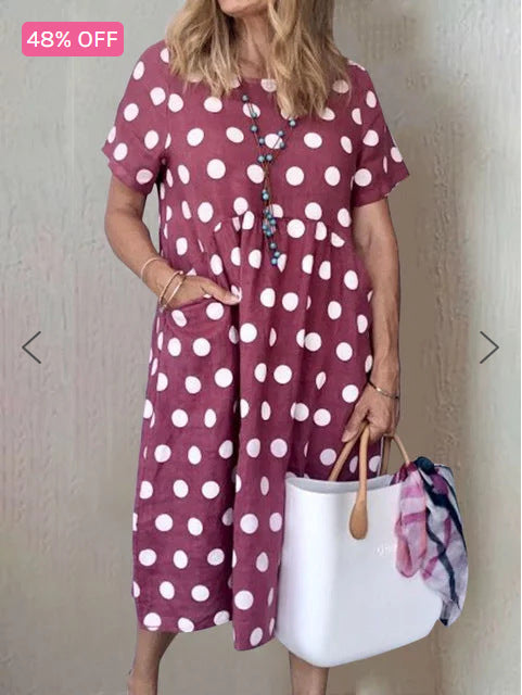 Damen Lockeres Sommerkleid im lässigen Stil mit praktischen Taschen W&W Mode