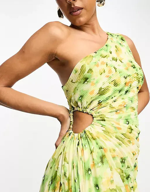 W&W Mode | One Shoulder Maxikleid