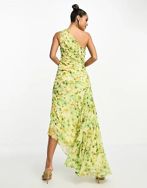 W&W Mode | One Shoulder Maxikleid