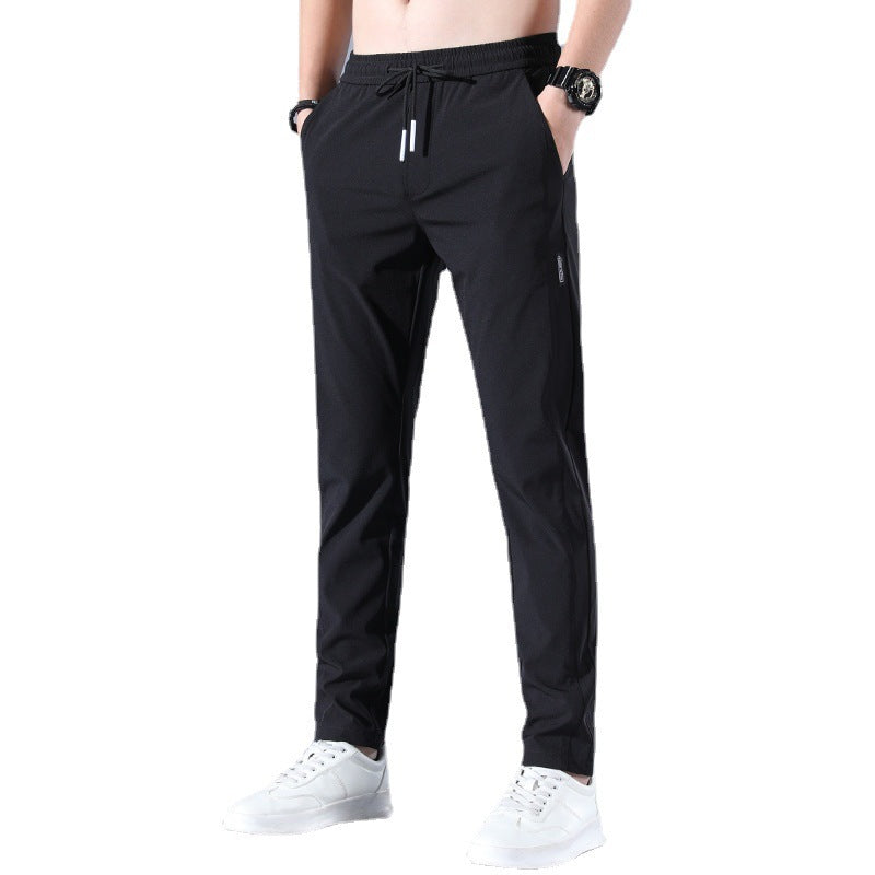 W&W Mode | Atmungsaktive Gerade Sporthose Aus Sommer Eis Seide Für Herren