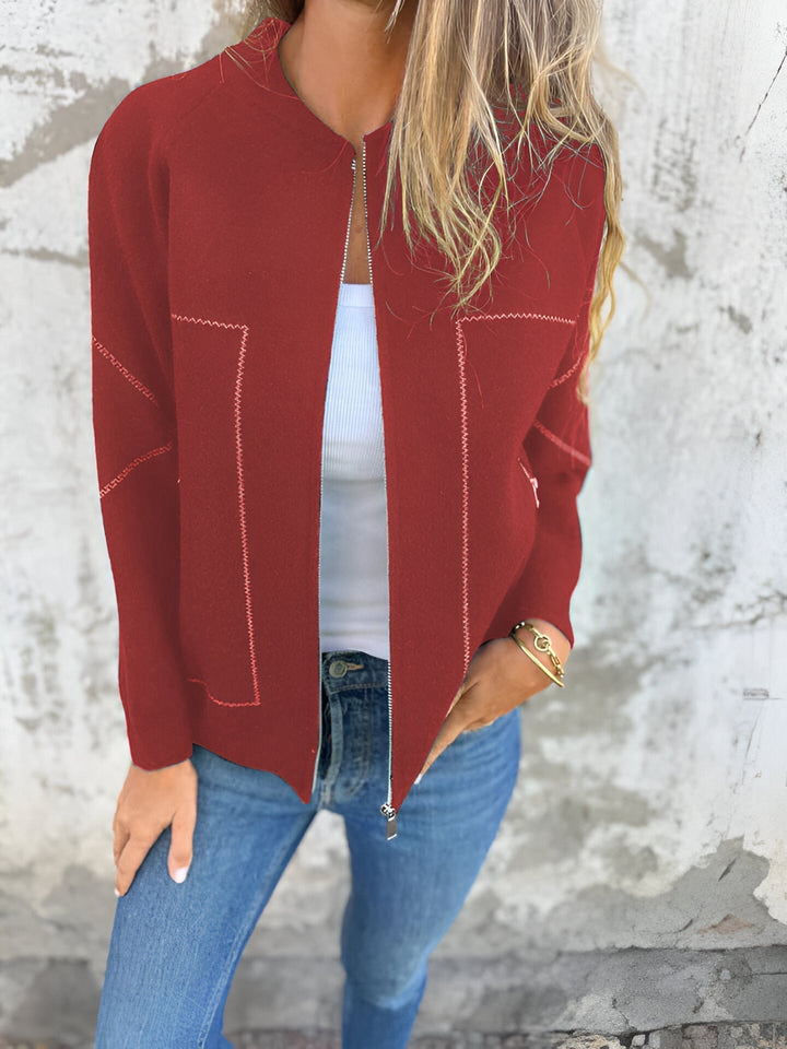Drune | Damen Zip Jacke Mit Taschen