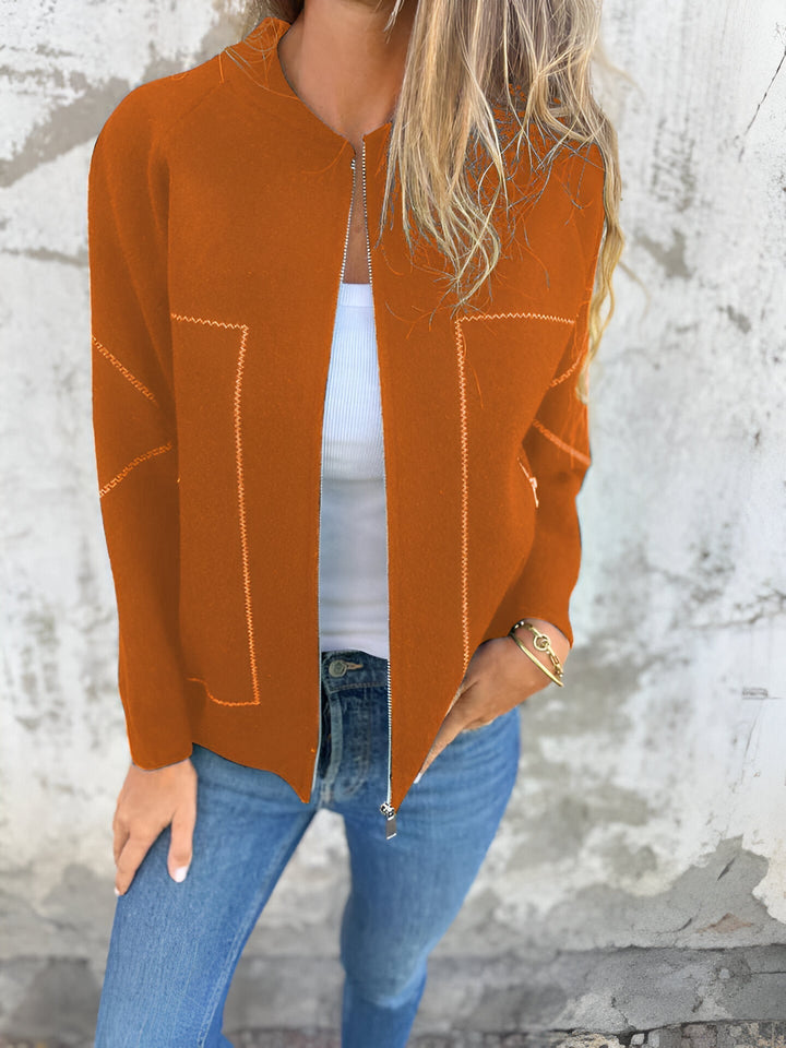 Drune | Damen Zip Jacke Mit Taschen