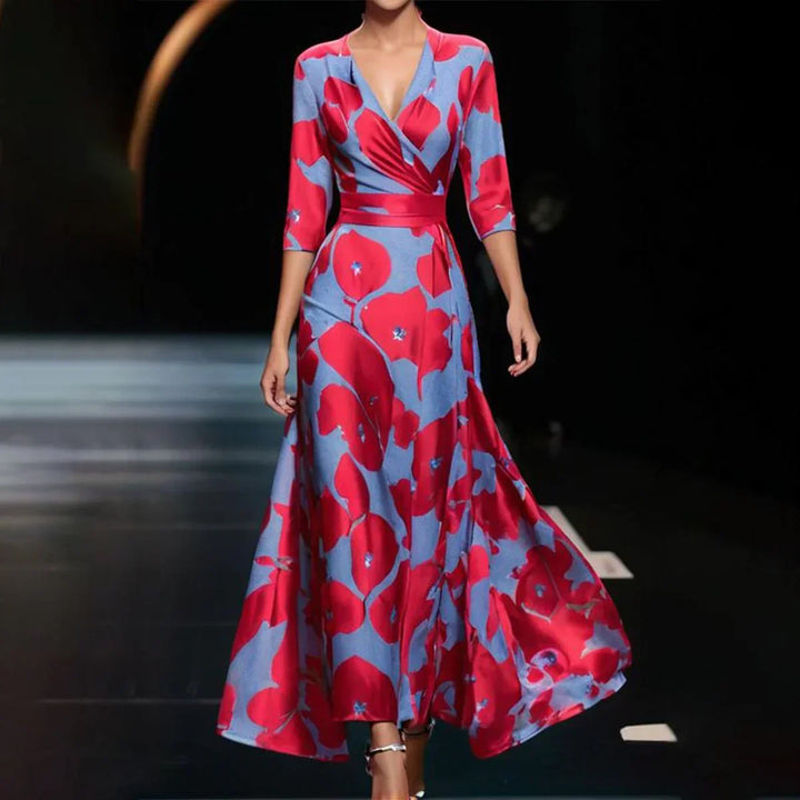 Drune | Kurzärmeliges Maxikleid Lässig Und Stilvoll