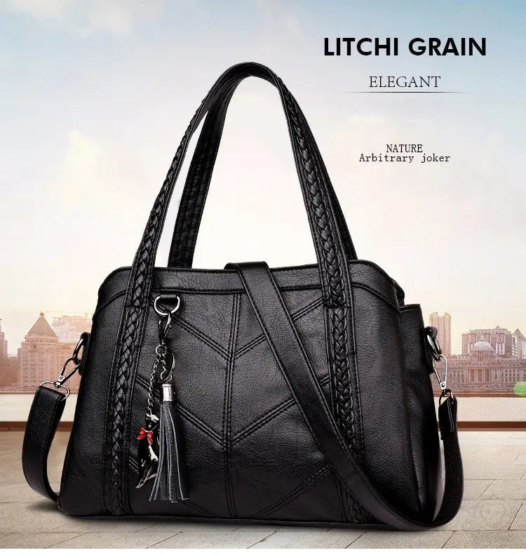 Drune | Lederhandtasche Elegant Modisch