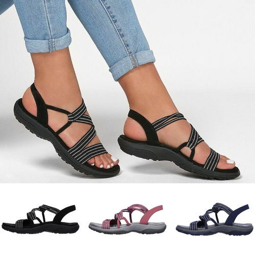 Damen Riemchensandalen mit stützendem Fußbett
