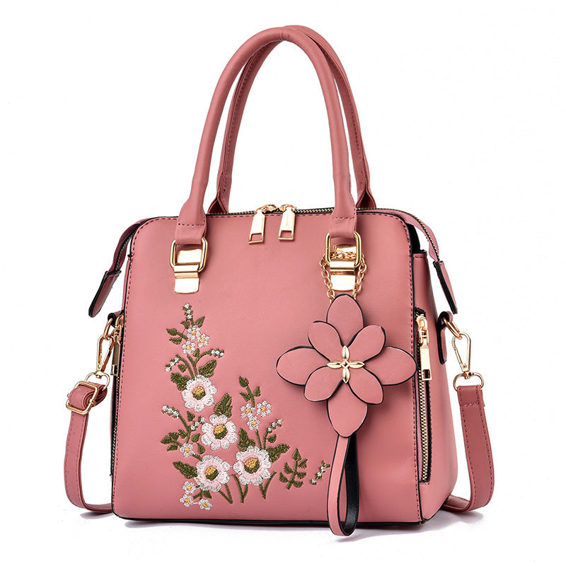 W&W Mode | Bestickte Handtasche Für Damen Mit Schulter Und Messenger Design