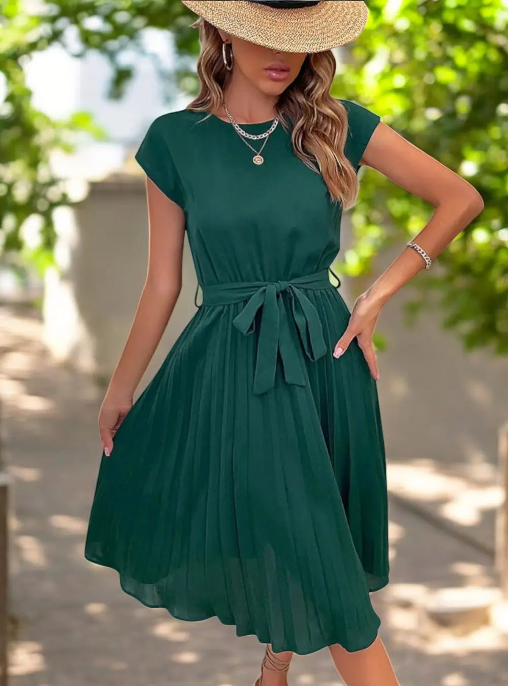 W&W Mode | Elegante Midi Sommerkleid
