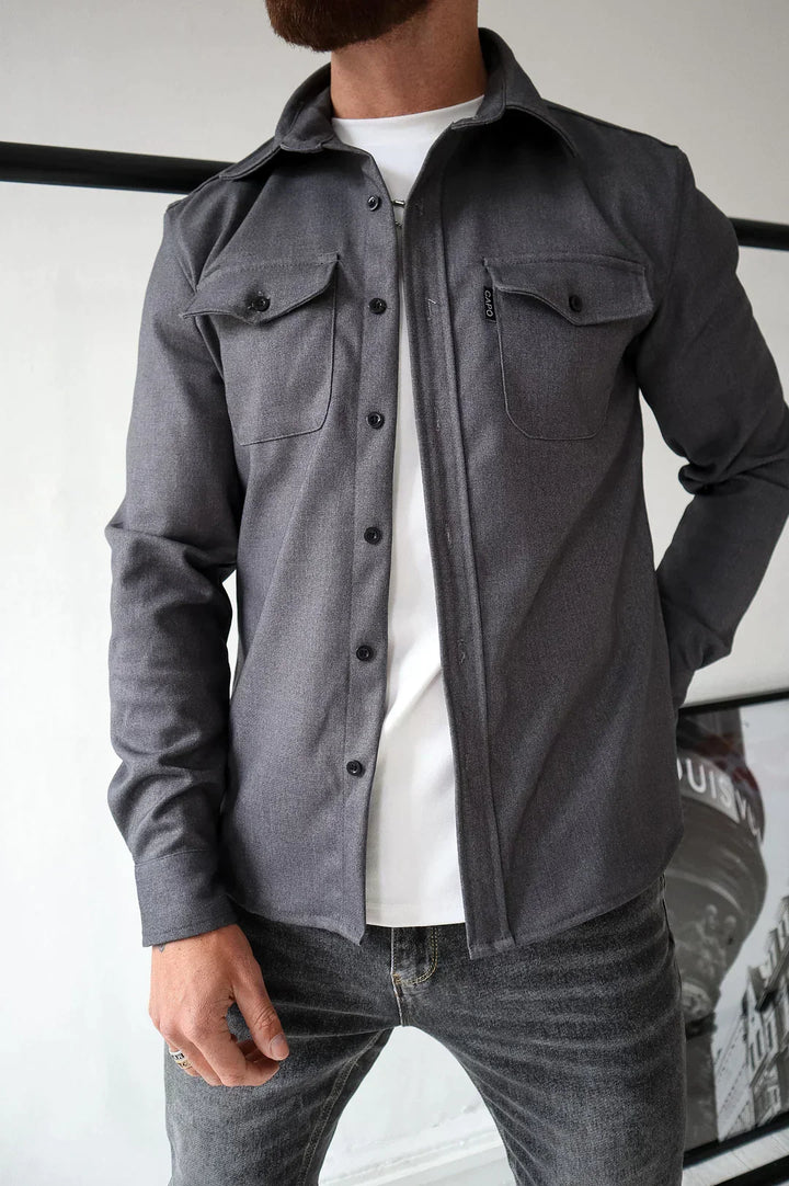 W&W Mode | Premium-Jacke mit Knopfverschluss für Herren | Stylische und bequeme Jacke