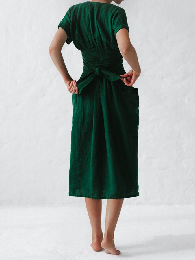 W&W Mode | Fließendes Leinenkleid