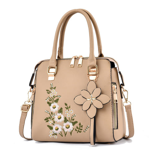 W&W Mode | Bestickte Handtasche Für Damen Mit Schulter Und Messenger Design