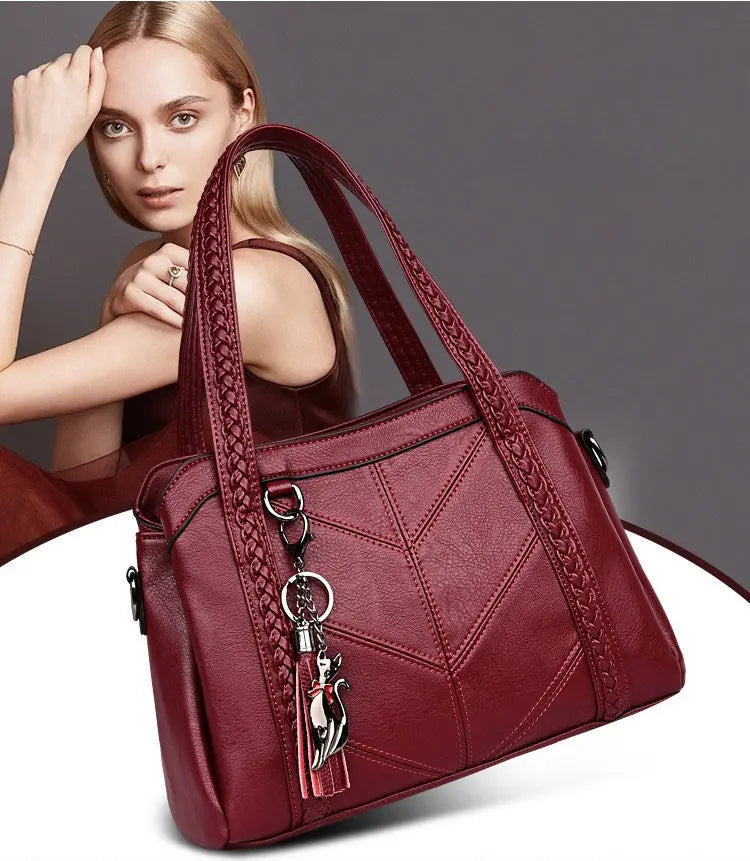 Drune | Lederhandtasche Elegant Modisch