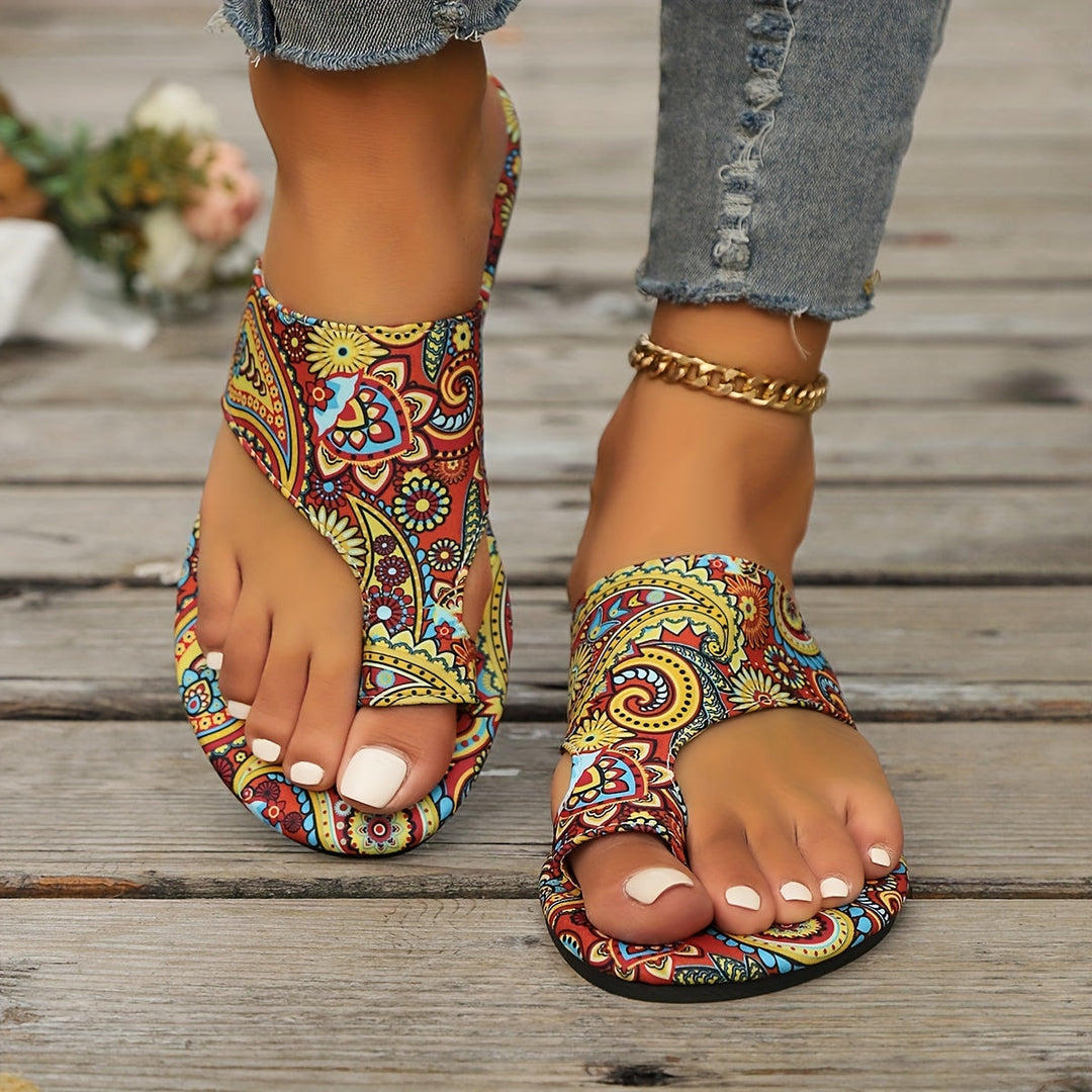 Drune | Florale Flip Flops Für Frauen
