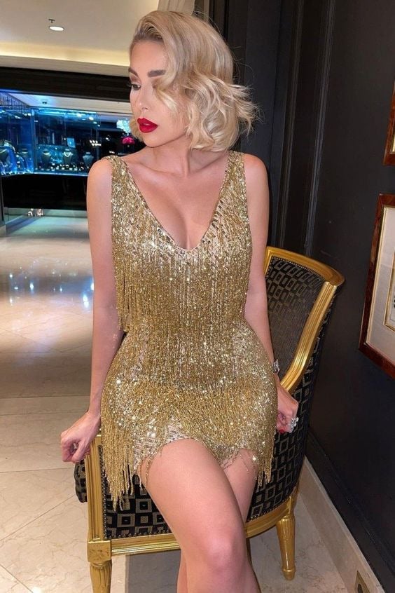 Drune | Sexy Quasten Partykleid