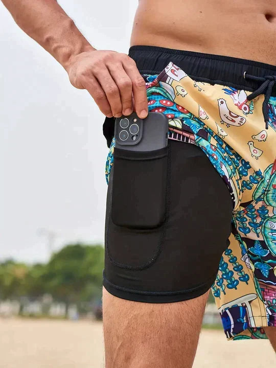 Drune | Sommer Badeshorts Schnell Trocknend, Leicht & Atmungsaktiv Strandbekleidung