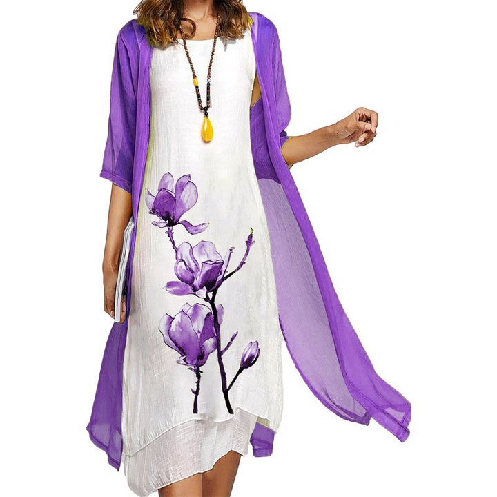 Drune | Stilvolles Anzugskleid Mit Blumenmuster