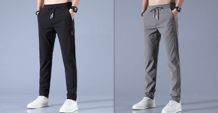 W&W Mode | Atmungsaktive Gerade Sporthose Aus Sommer Eis Seide Für Herren