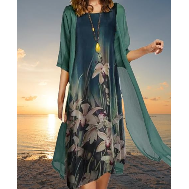Drune | Stilvolles Anzugskleid Mit Blumenmuster