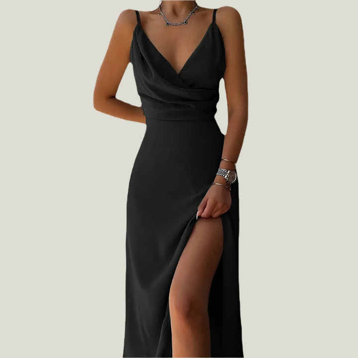 W&W Mode | Elegantes Maxikleid Mit Verführerischem Schlitz Für Damen