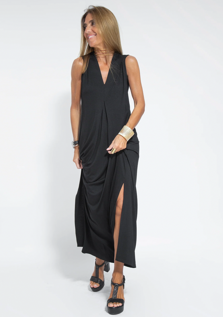 Drune - Ensemble bestehend aus einem langen, figurformenden Kleid und einer Weste