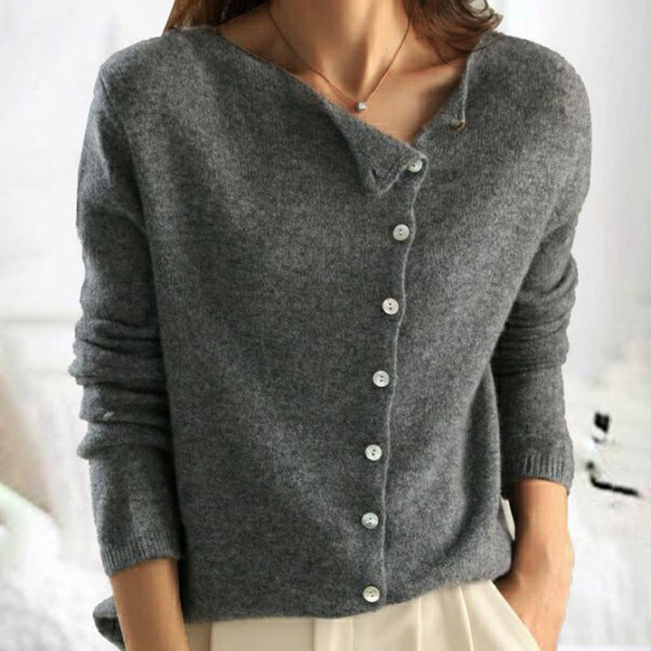 W&W Mode | Weiche Strickjacke Mit Elegantem Knopfverschluss