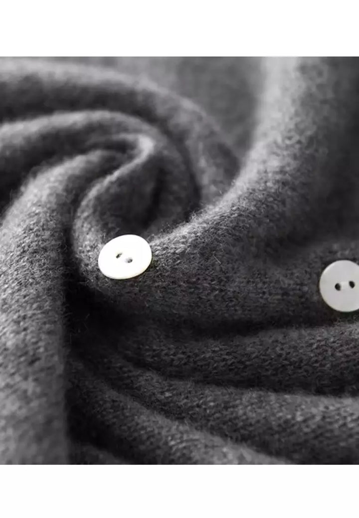 W&W Mode | Weiche Strickjacke Mit Elegantem Knopfverschluss