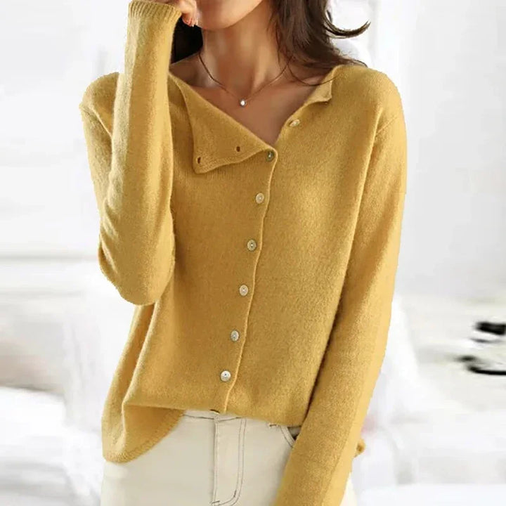 W&W Mode | Weiche Strickjacke Mit Elegantem Knopfverschluss