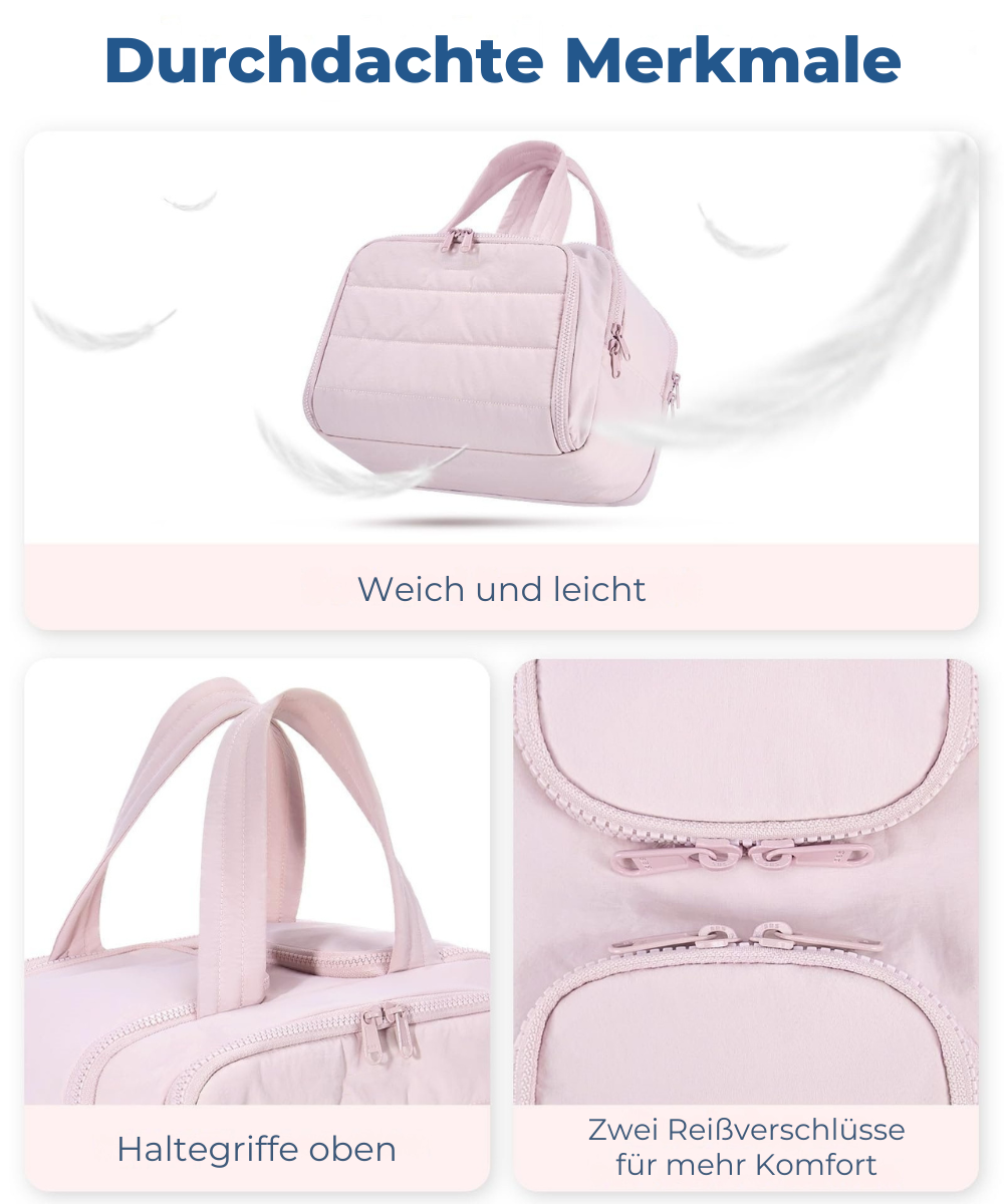 Drune | Multifunktionales Daunen Toilettenbeutel Set