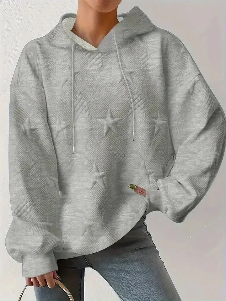Drune | Damen Kapuzenpullover Mit Sternenprägung