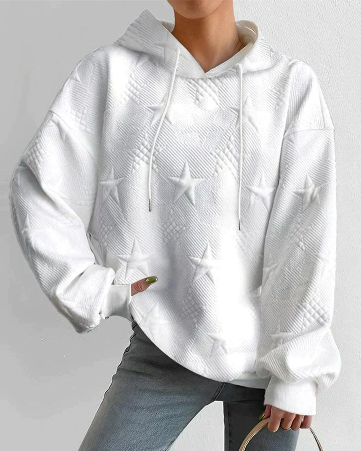 Drune | Damen Kapuzenpullover Mit Sternenprägung
