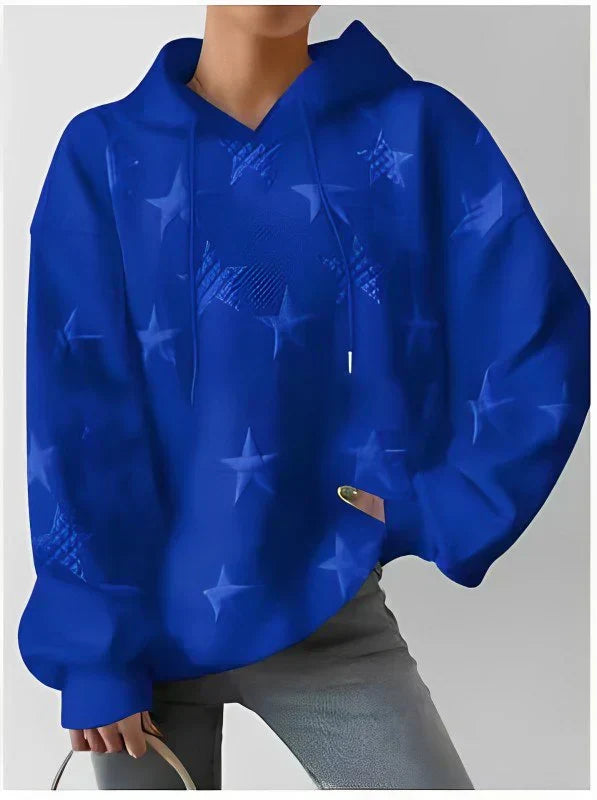 Drune | Damen Kapuzenpullover Mit Sternenprägung
