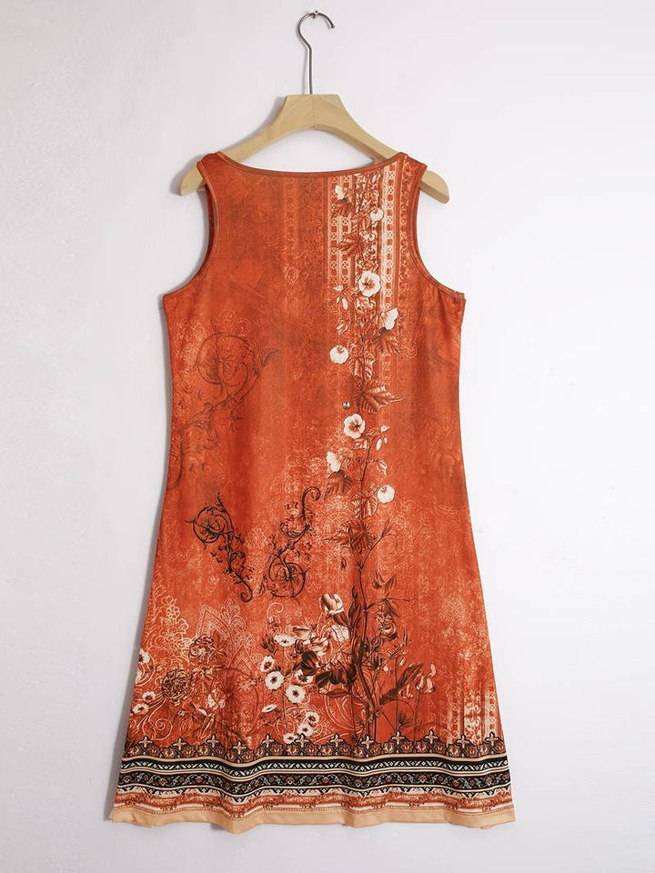 Drune | Ärmellos Lockere Passform Boho Kleid Sommerkleid