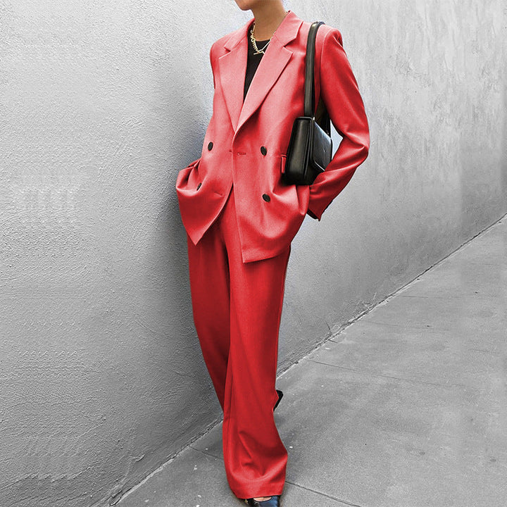 Damen Anzugjacke und Hose im eleganten Oversized-Stil W&W Mode