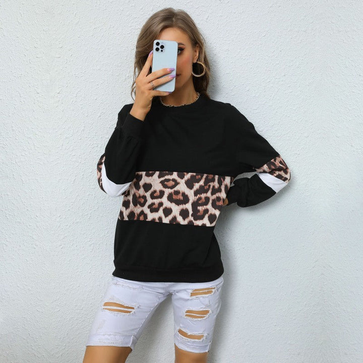 Damen Sweatshirt mit modernem Tiermuster und lässigem Schnitt W&W Mode