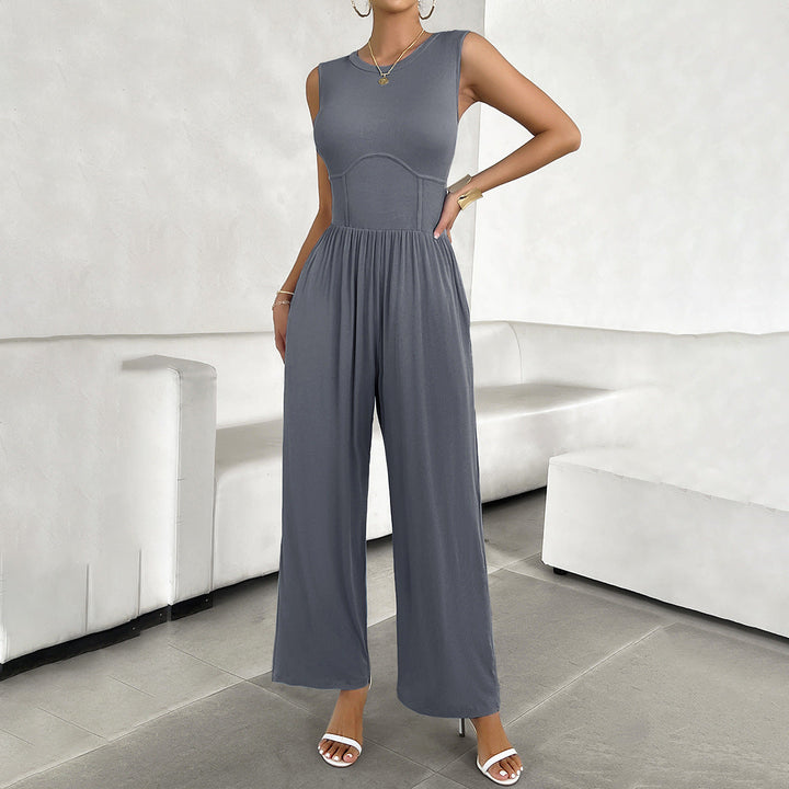 Damen eleganter Jumpsuit mit weitem Schnitt und figurschmeichelndem Design Drune