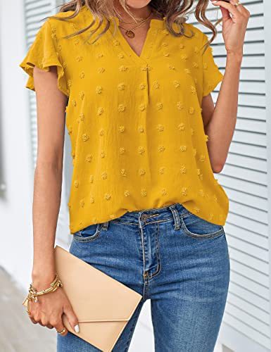 Damen Bluse mit dekorativem Spitzenbesatz und Knopfdetails W&W Mode