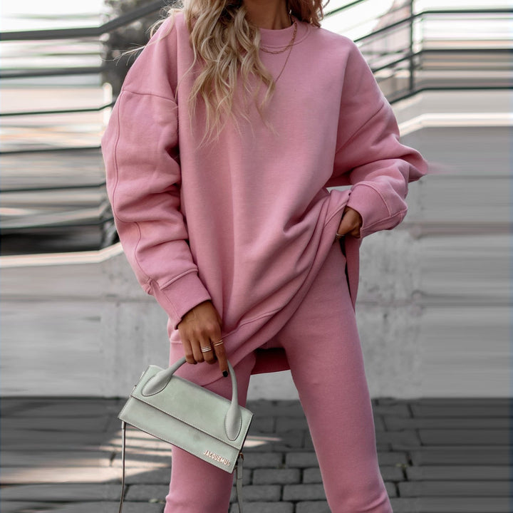 Damen Oversized Sweatshirt mit lässigem Schnitt und gemütlichem Material W&W Mode