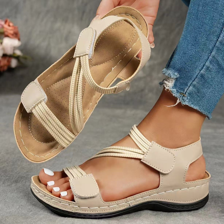 Damen Riemchensandalen mit stützendem Fußbett