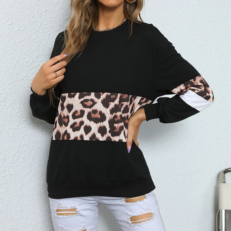 Damen Sweatshirt mit modernem Tiermuster und lässigem Schnitt W&W Mode