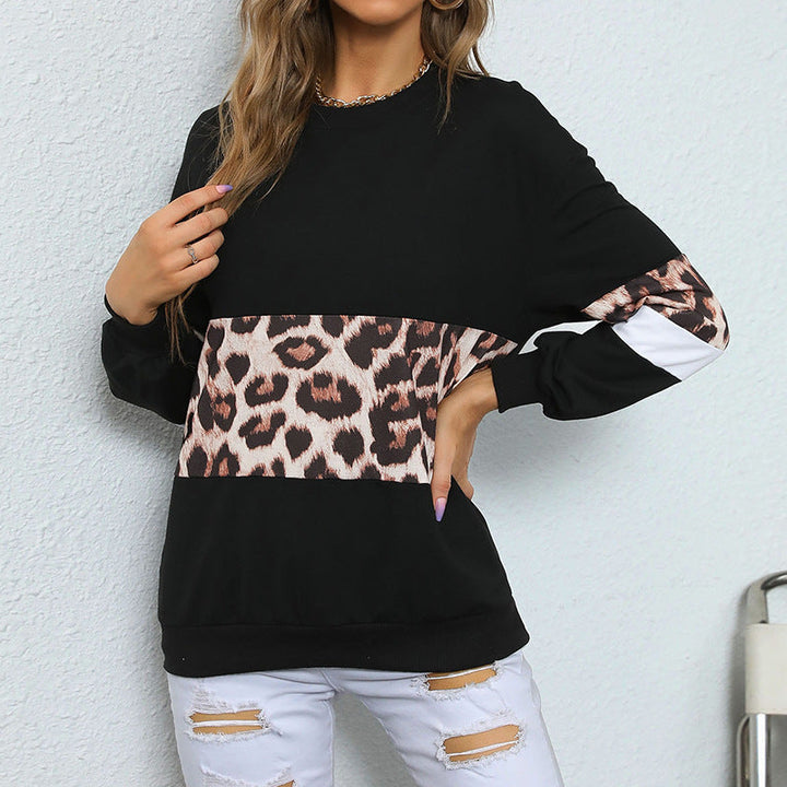 Damen Sweatshirt mit modernem Tiermuster und lässigem Schnitt W&W Mode