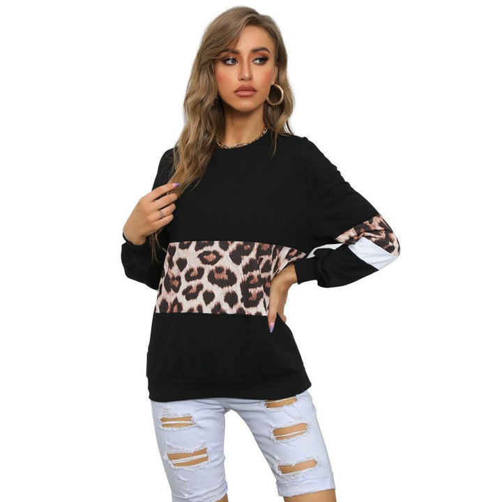 Damen Sweatshirt mit modernem Tiermuster und lässigem Schnitt W&W Mode
