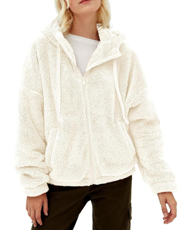Damen Fleecejacke mit kuscheligem Innenfutter und praktischem Kapuzen-Design Drune