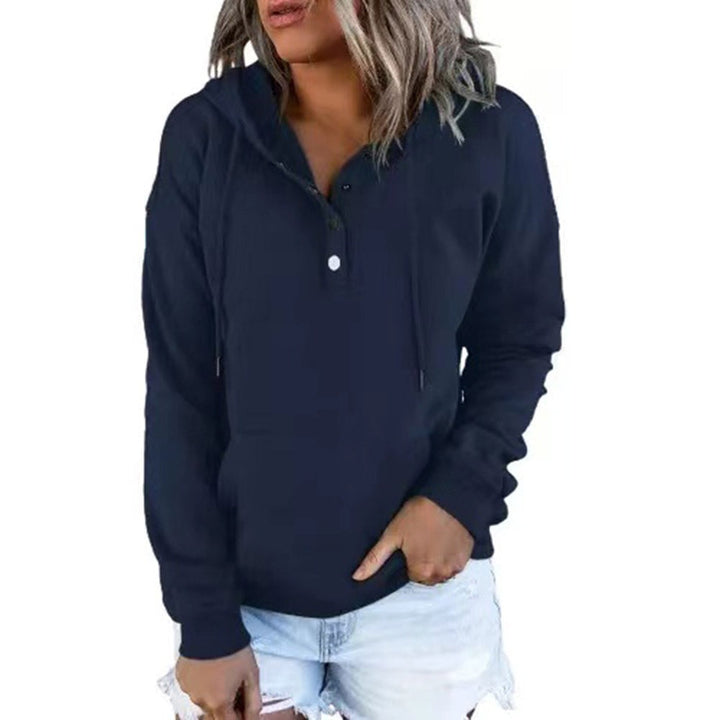 Damen Hoodie mit funktionalen Knopfdetails und lässiger Passform Drune