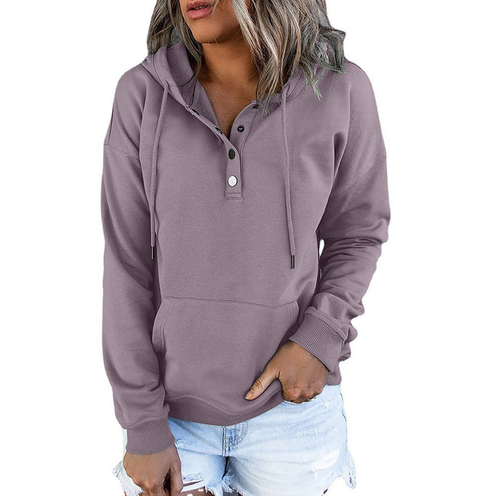 Damen Hoodie mit funktionalen Knopfdetails und lässiger Passform Drune