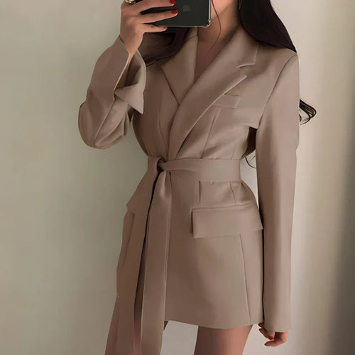 Drune | Eleganter Blazer mit Gürtel
